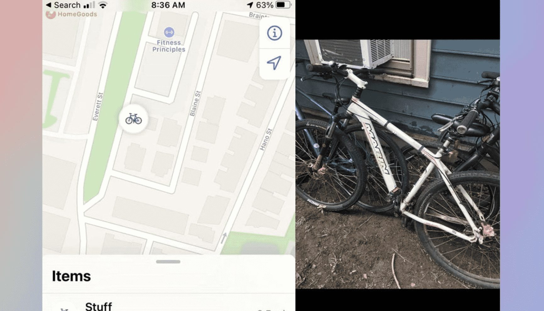 AirTags to Retrieve Stolen Bicycle