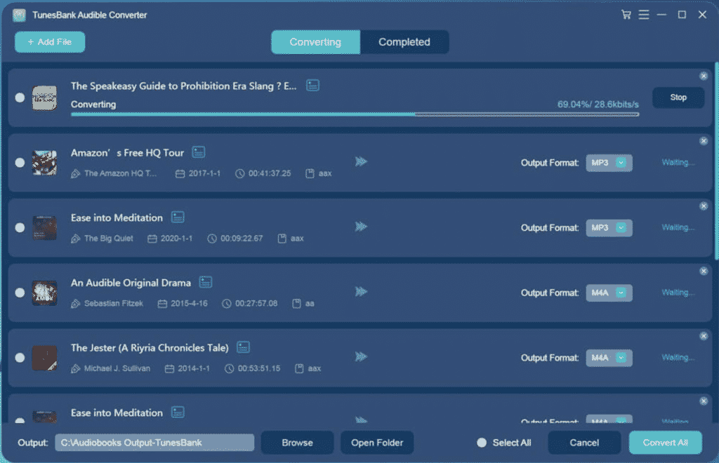 TunesBank Audible Converter Review: Convert AA/AAX Audiobooks to MP3 at Ease