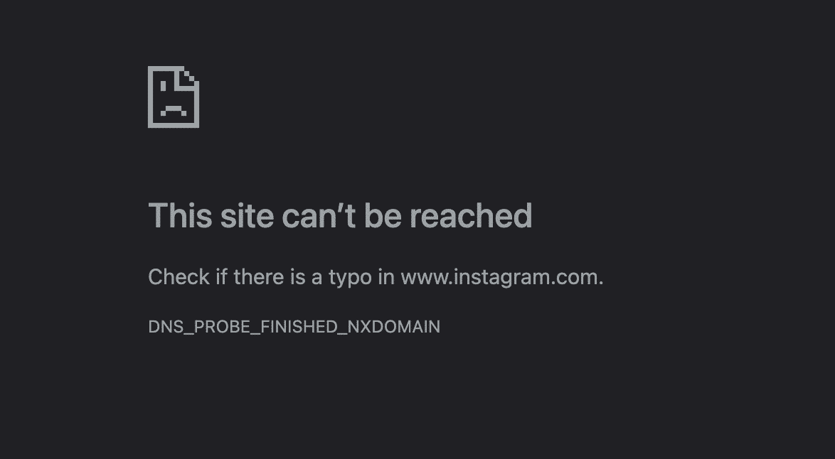 Instagram no internet connection