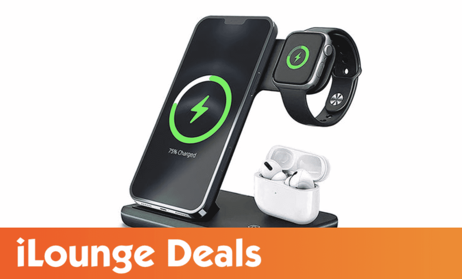 3-in-1 Fast Wireless USB Charging Dock Station for iPhone