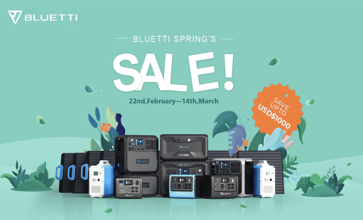 Bluetti’s 2022 Spring Sale Gives You a Chance to Own a Sustainable Power Source Affordably