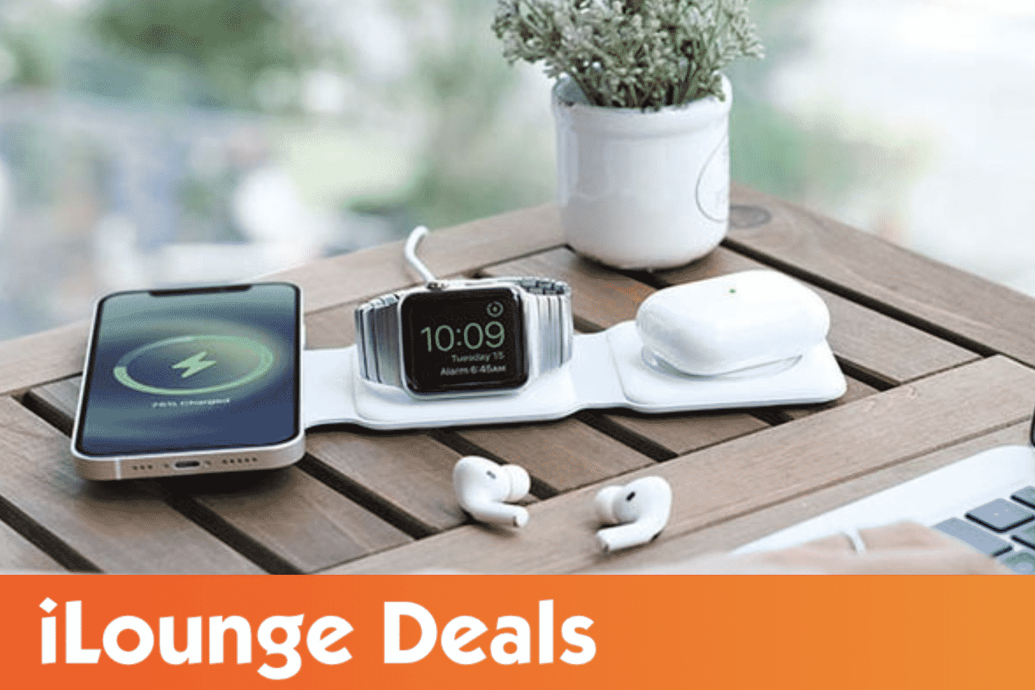 MagStack Foldable 3-in-1 Wireless Charging Station with Magnetic Floating Stand