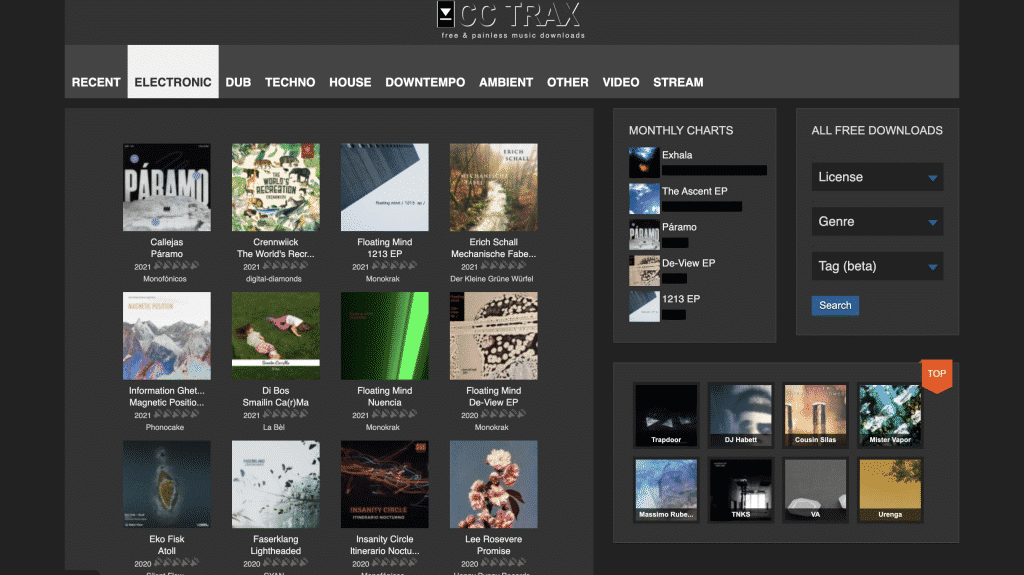 Download free songs and music from CCTrax