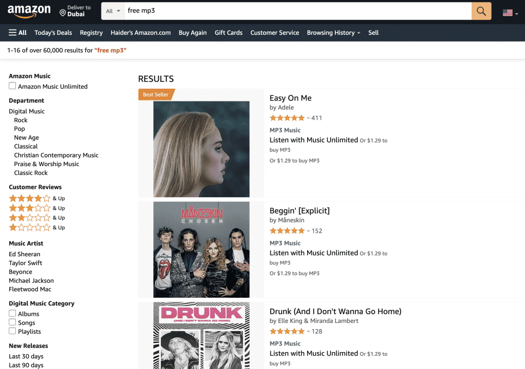 Free Amazon Music Store