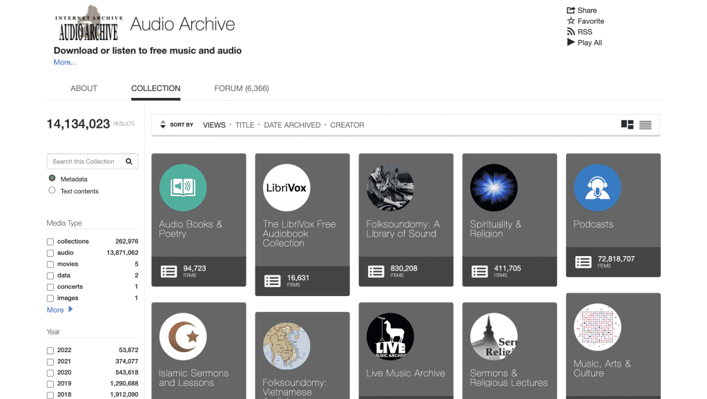 Download free songs and music from Internet Archive (Audio Archive)