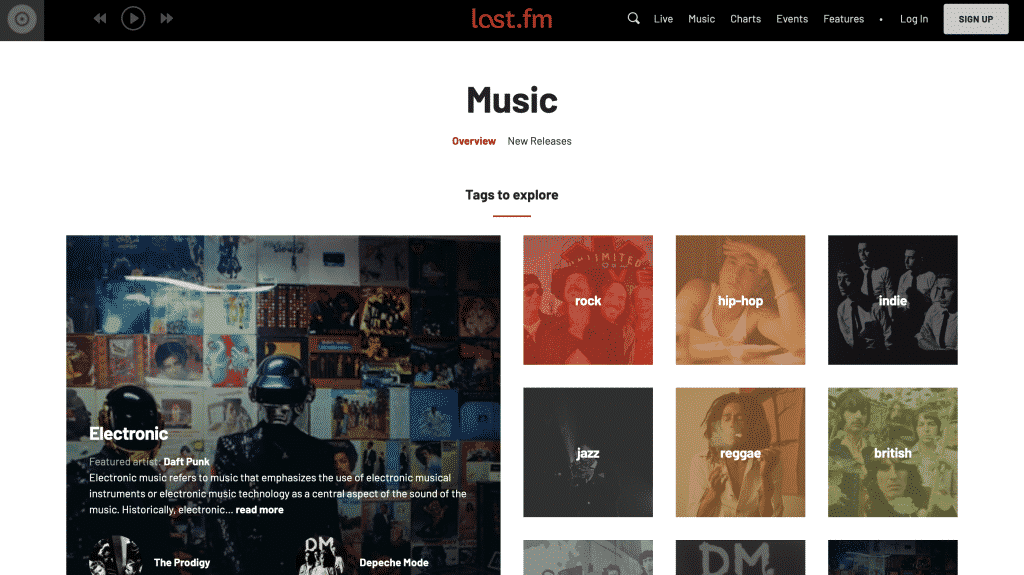 Download free songs and music from Last.fm