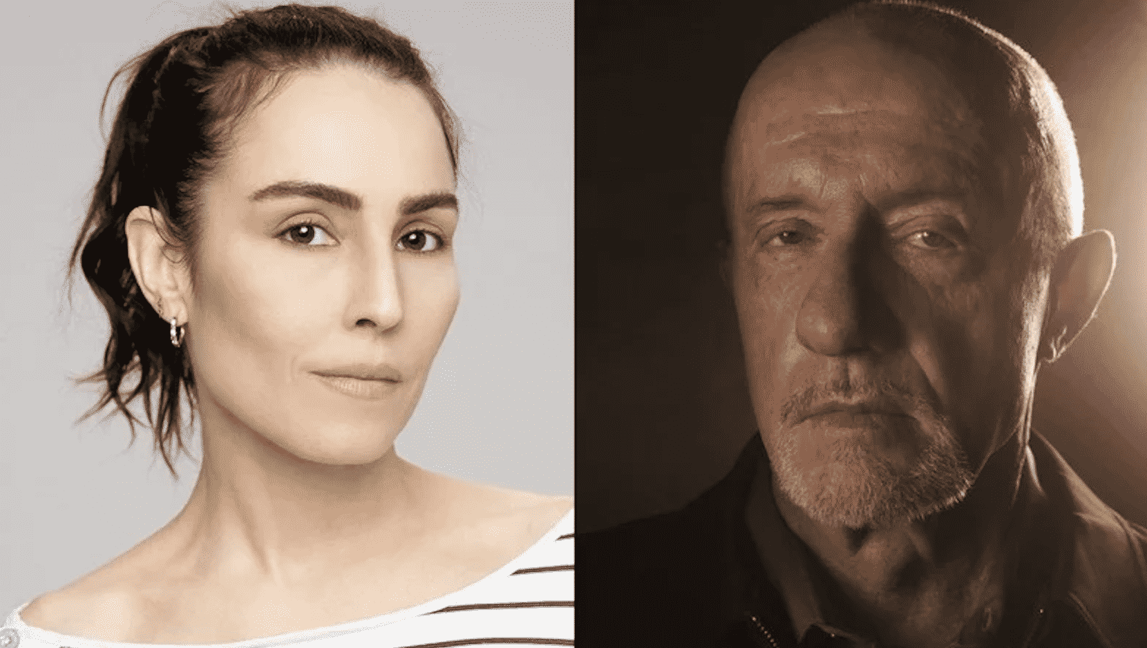 Jonathan Banks and Noomi Rapace in Constellation on Apple TV