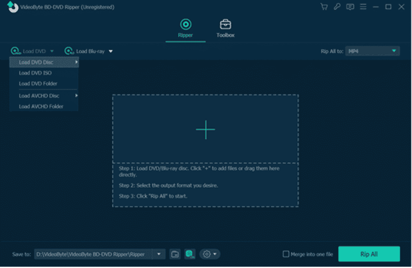VideoByte BD-DVD Ripper: Convert DVD to MP4