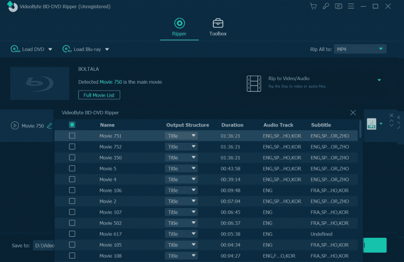 VideoByte BD-DVD Ripper: Convert DVD to MP4