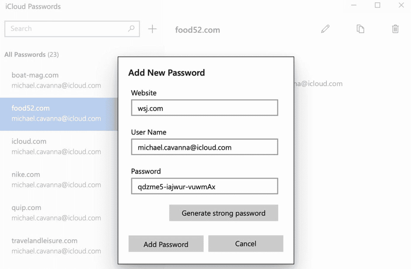 Keychain Password Manager
