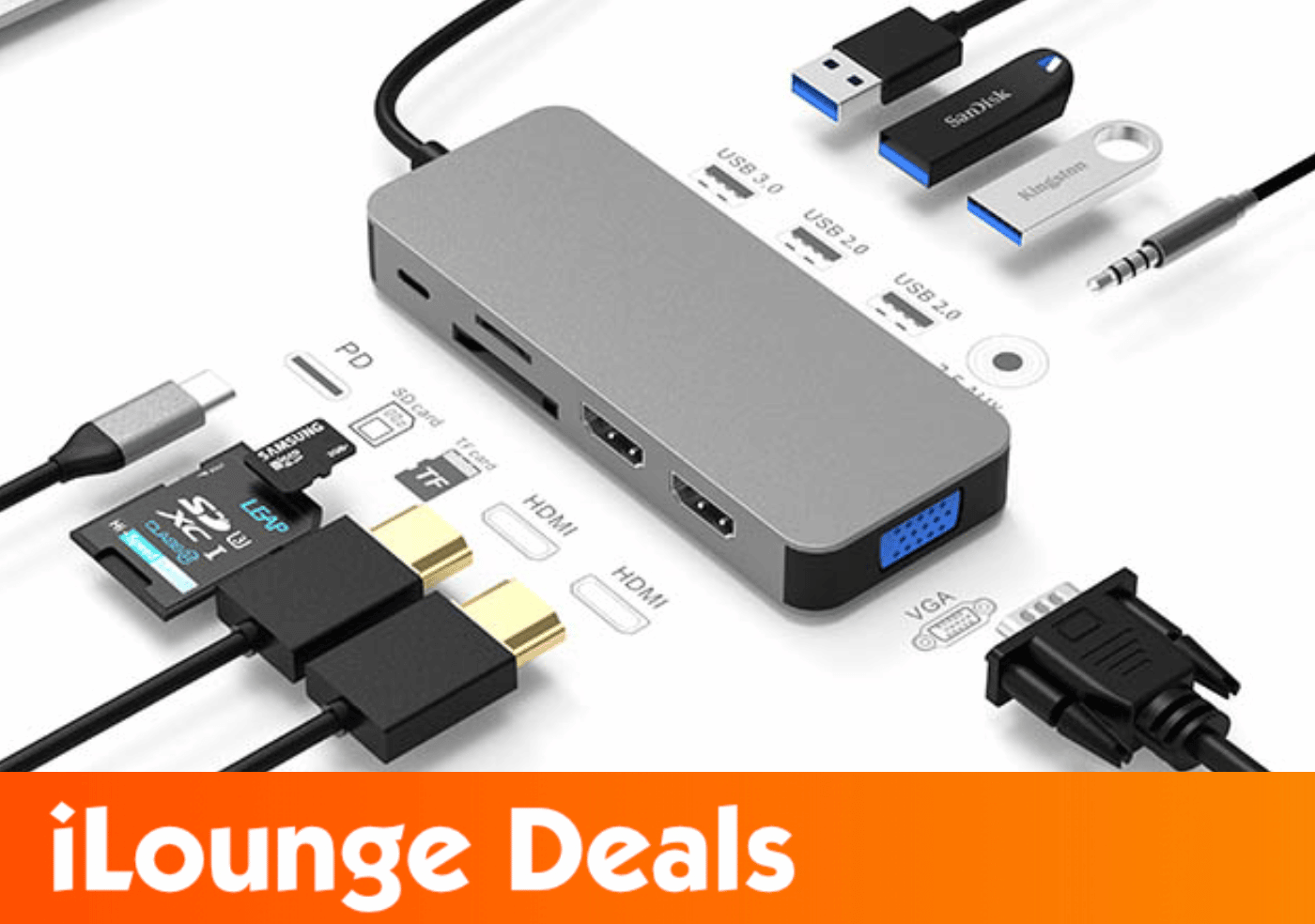 10-in-1 Docking Station with Dual HDMI