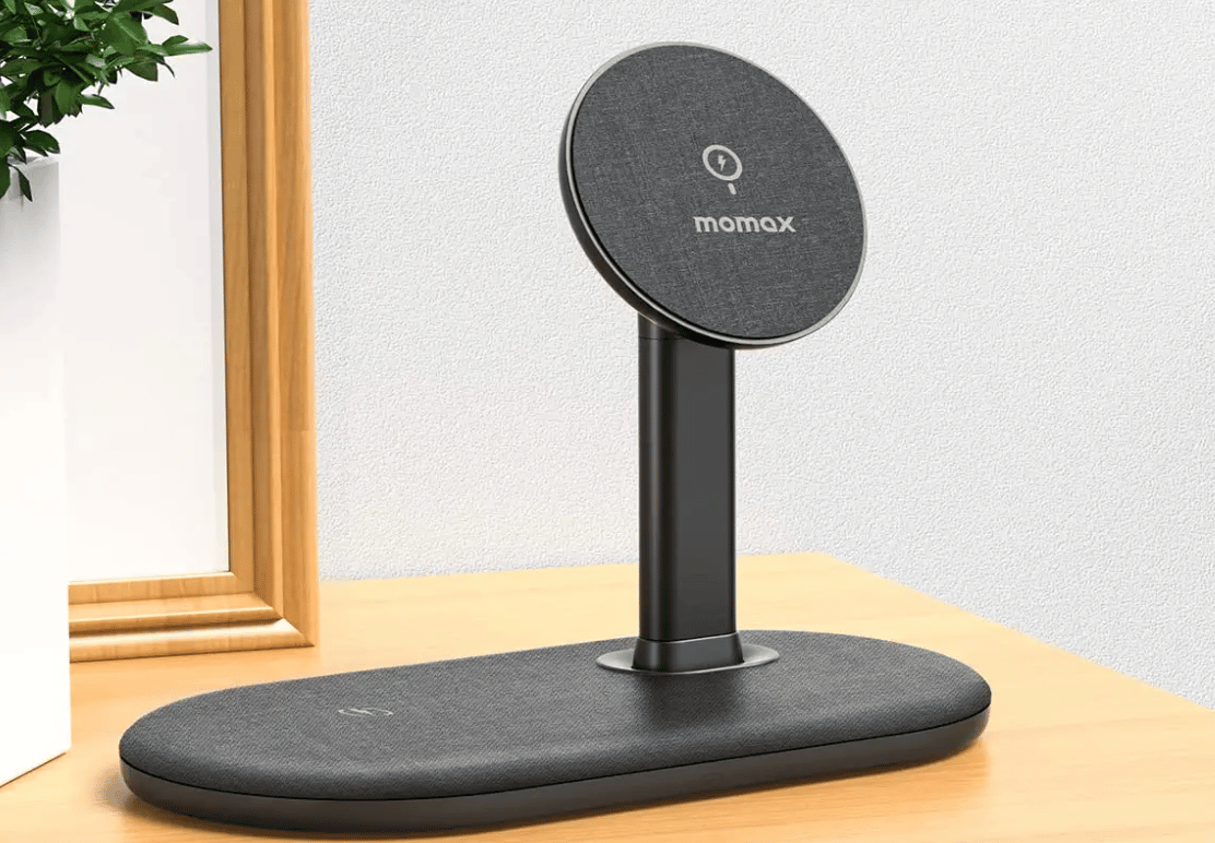 Momax Aluminum Dual Charging Station