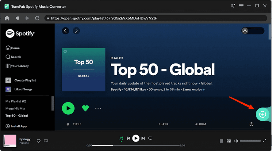 Select Spotify Playlist to Convert