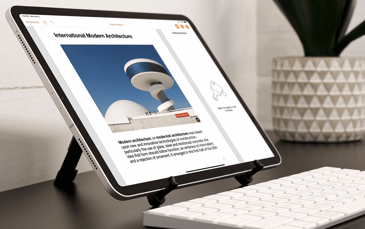 Portable and Stylish iPad Stand