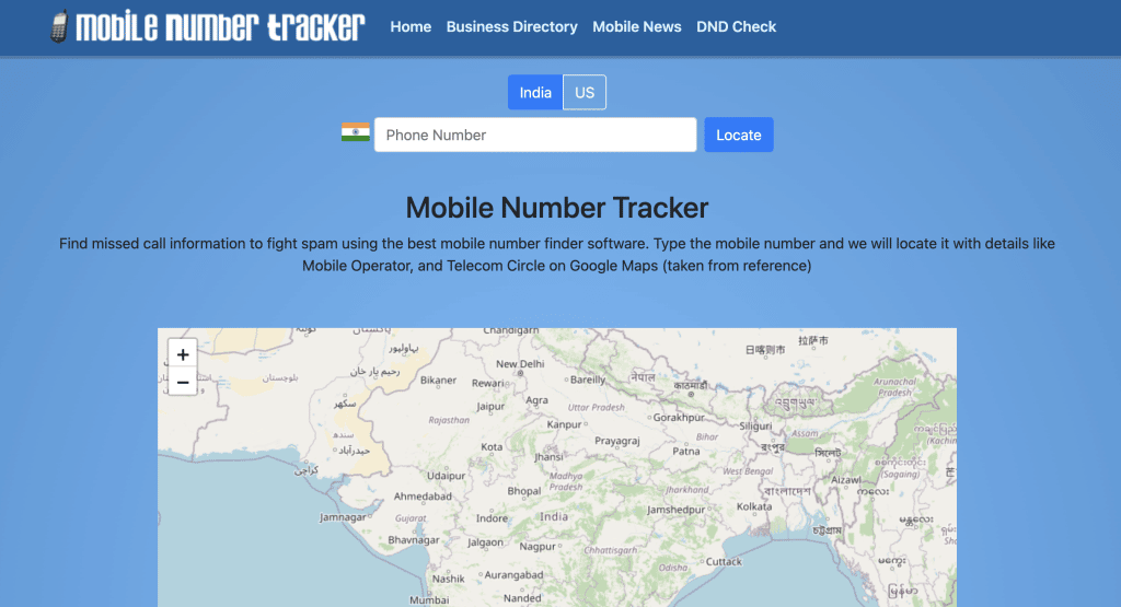 Mobile Number Tracker