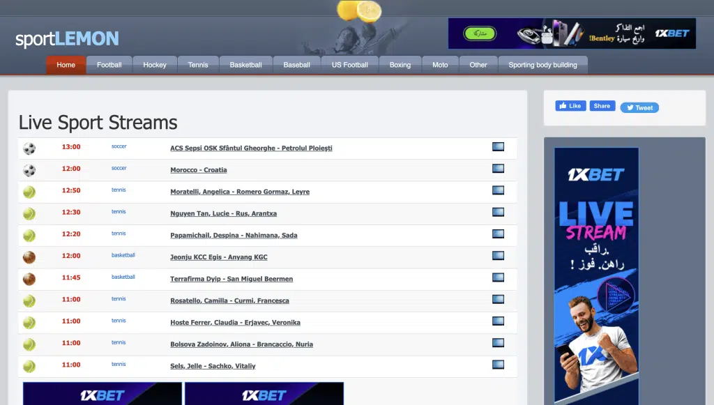 New FirstRowSports SportLemon