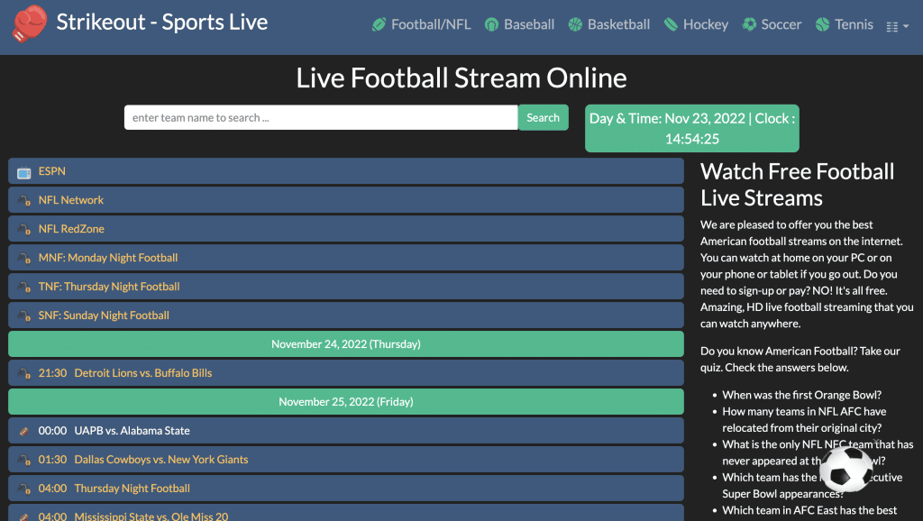 StrikeOut FirstRowSports