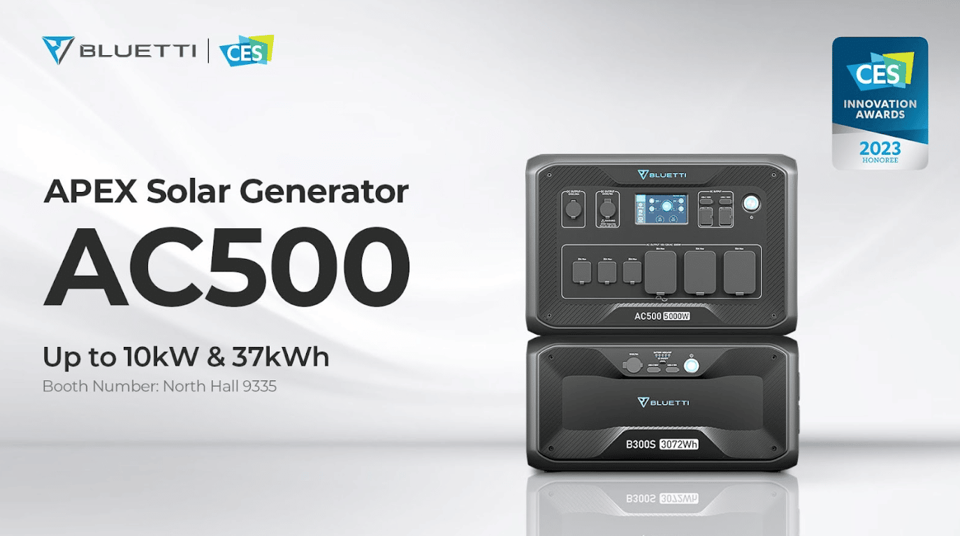 Solar Generator Company BLUETTI Recognized as Design and Engineering Innovator in CES 2023
