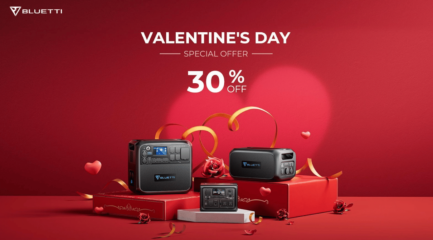 Believe in the Power of Love (and Solar) with BLUETTI Special Offers on Valentine’s Day