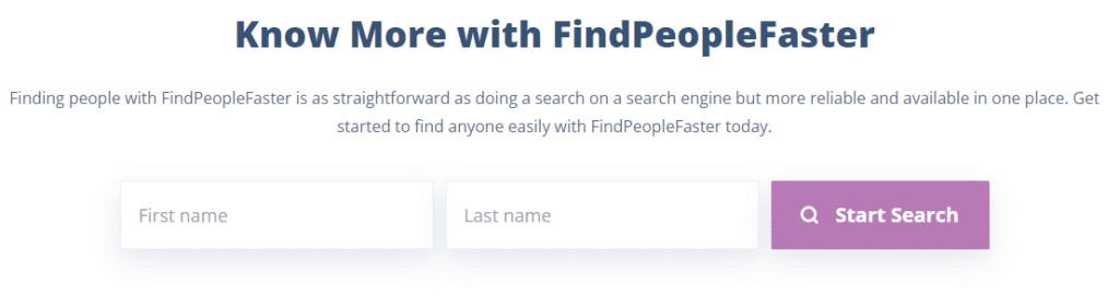 FindPeopleFaster Overview: Find People Online for Free in 2023