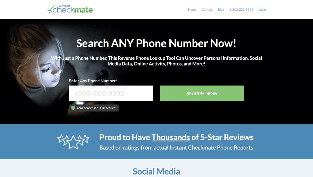 Track a Phone by the Number using Instant Checkmate