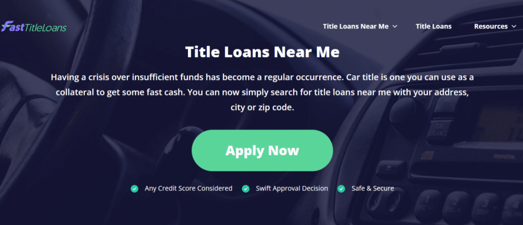 Fast Title Loans Overview