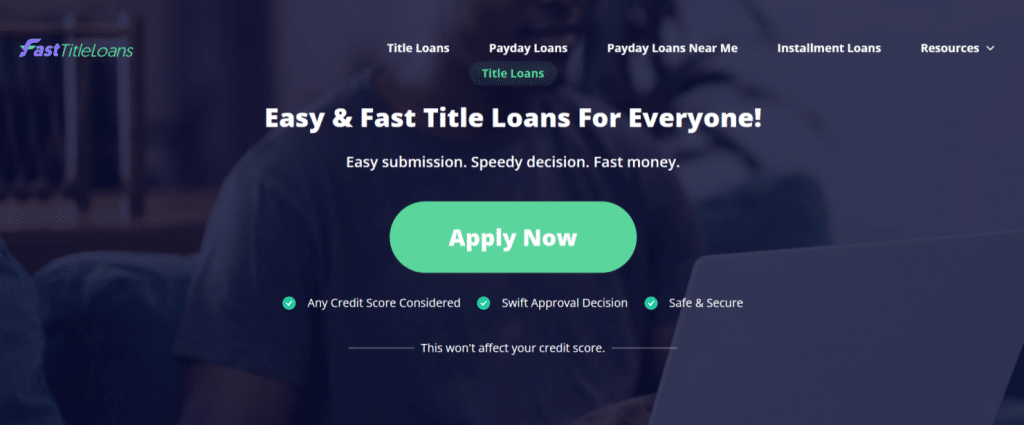 Fast Title Loans Overview