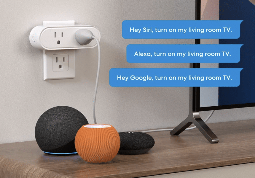 Meross WiFi Dual Smart Outlet Supports Apple HomeKit