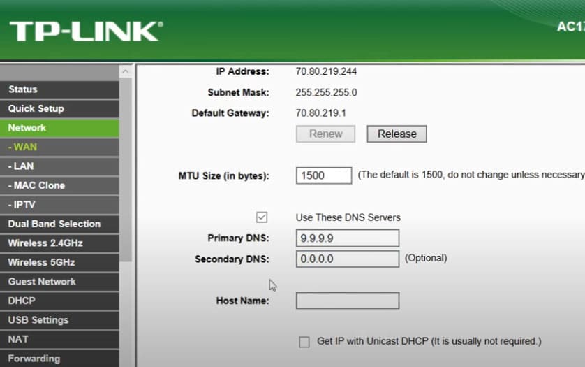 DNS Server on router