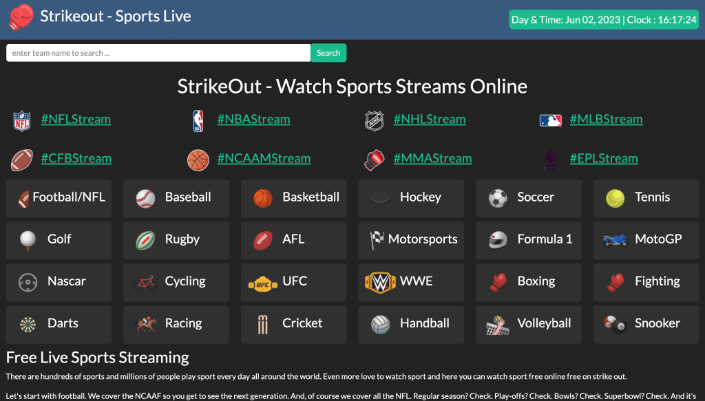 NHL66 Alternatives: StrikeOut