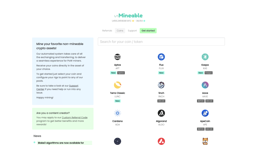 Using Unmineable to mine Dogecoin