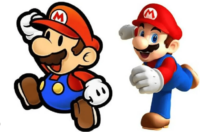 2d and 3d character difference