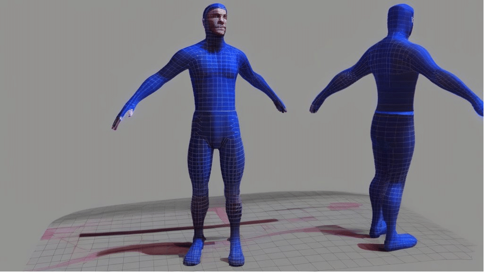 Basic shape 3d character example