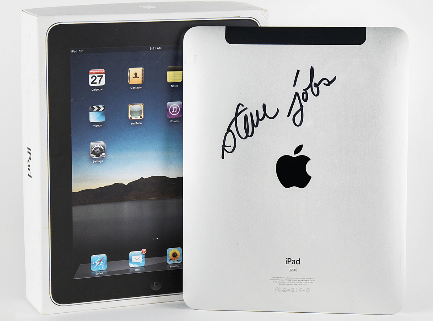 iPad Signed by Steve Jobs