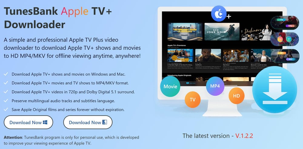 Improve Disney+/Netflix/Hulu/Amazon/HBO Max/Apple TV+ Movies Viewing Experience Offline with TunesBank