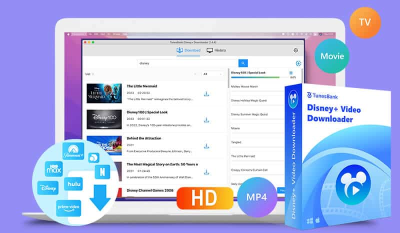 Improve Disney+/Netflix/Hulu/Amazon/HBO Max/Apple TV+ Movies Viewing Experience Offline with TunesBank