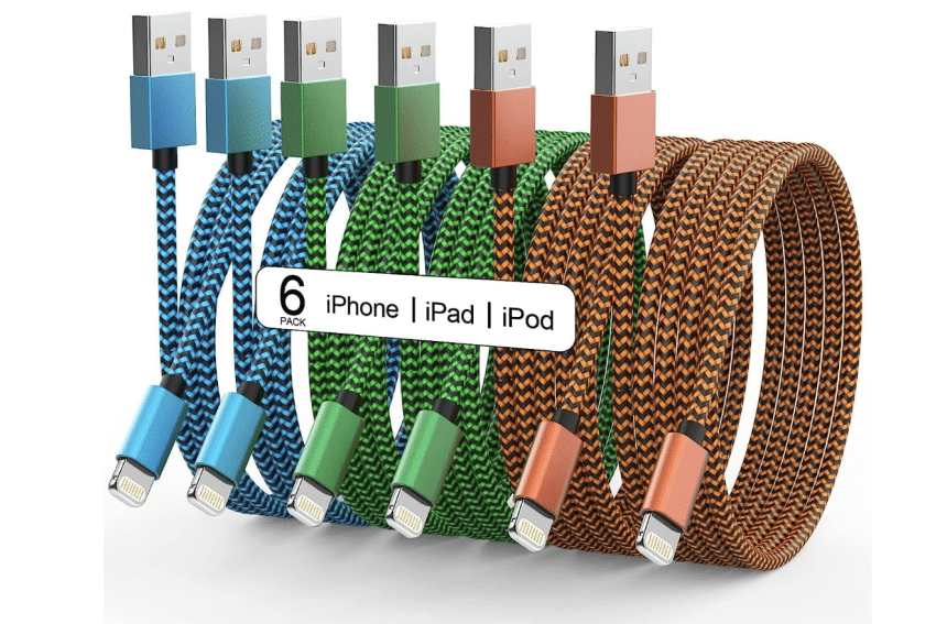 Apple 6-Pack MFi Certified iPhone Charger