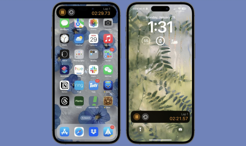 Stopwatch Live Activity