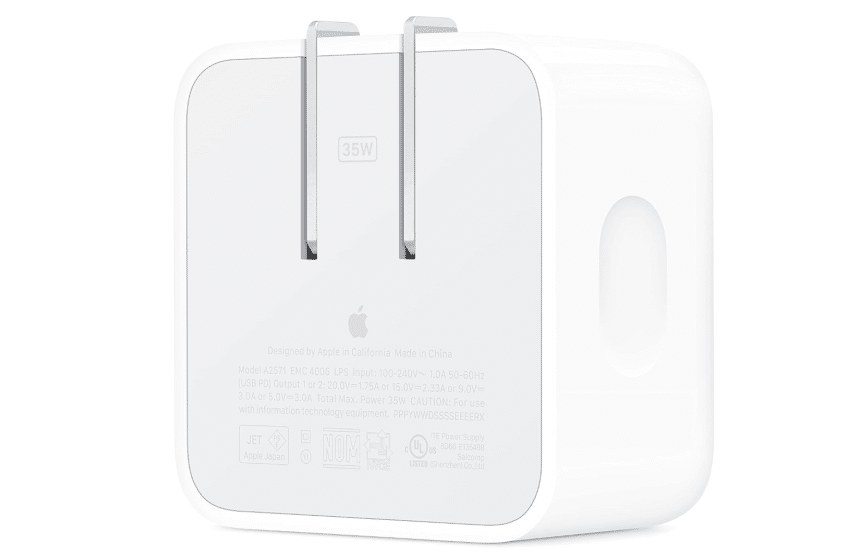 Apple 35W Dual USB-C Port Compact Power Adapter