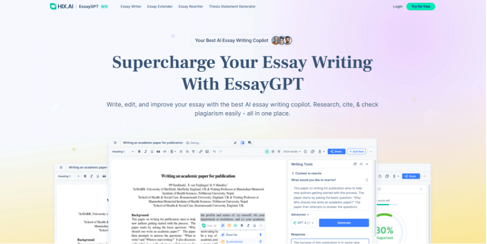 10 Best AI Essay Generators to Help with Writing Essays on Any Subject