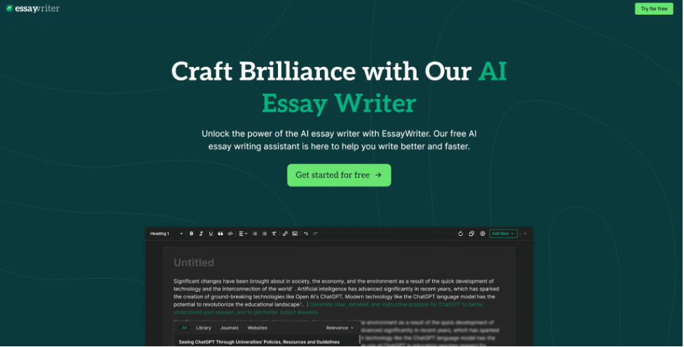 10 Best AI Essay Generators to Help with Writing Essays on Any Subject