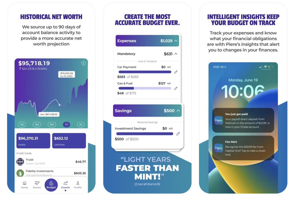 Mint Alternative App Piere Makes Budgeting and Personal Finance Super Easy