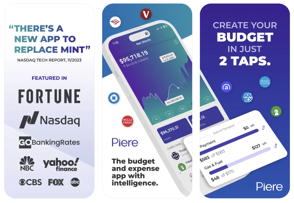 Mint Alternative App Piere Makes Budgeting and Personal Finance Super Easy