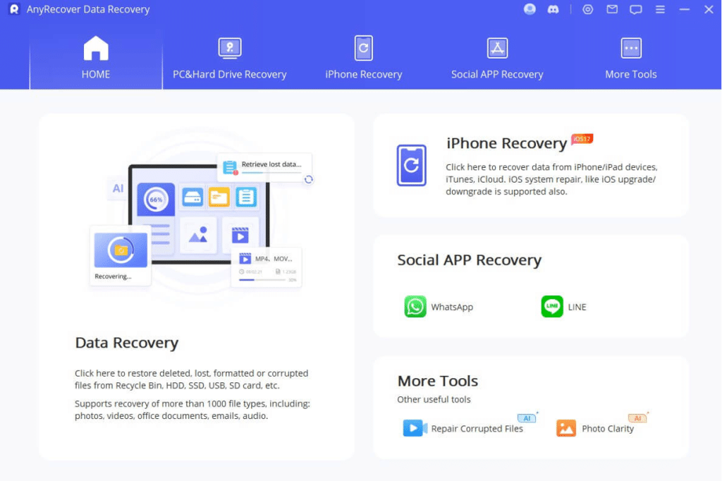 AnyRecover Review: How to Recover Formatted Hard Drive Without Backup