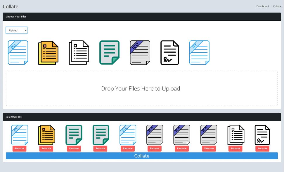 Drag and Drop PDF Organizer