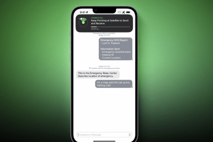 Emergency SOS via Satellite
