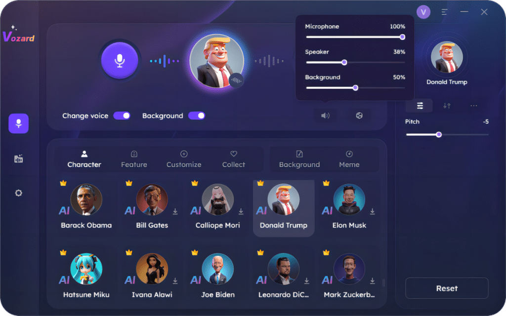 Voice Change From Female to Male Easily with Vozard