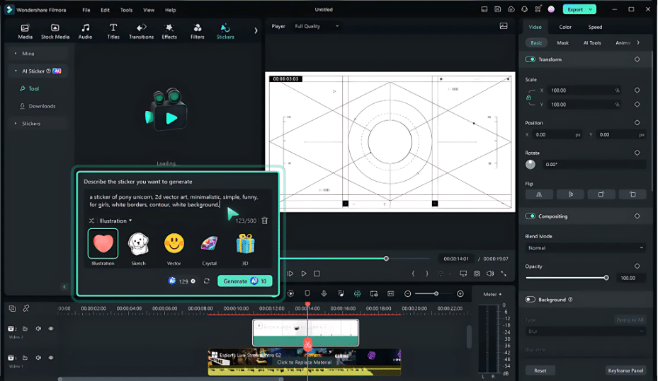 How to Create Custom Stickers Using Wondershare Filmora’s AI Sticker Generator