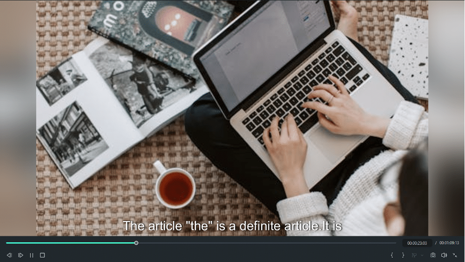 a preview of the video in filmora