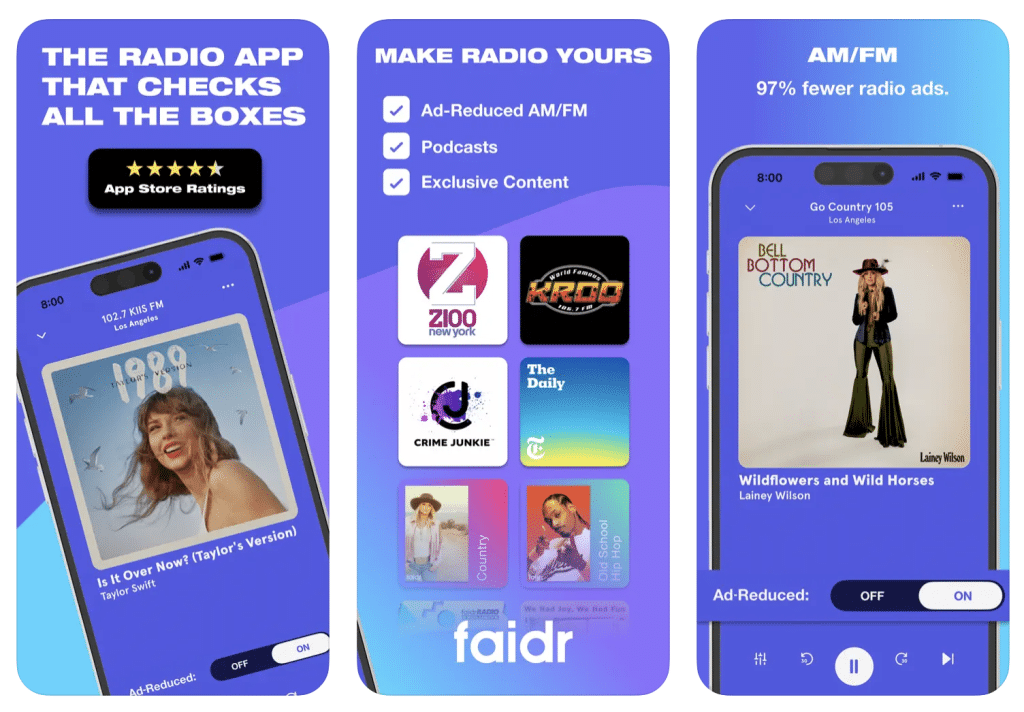 faidr Review: An Innovative AM/FM App Experience Powered by AI
